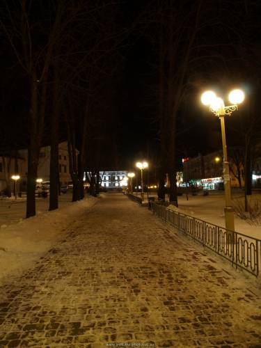 парк по ул. Фрунзе (зима ночь)