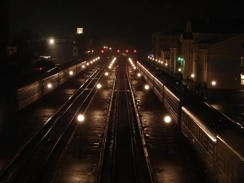 Южный вокзал ночь