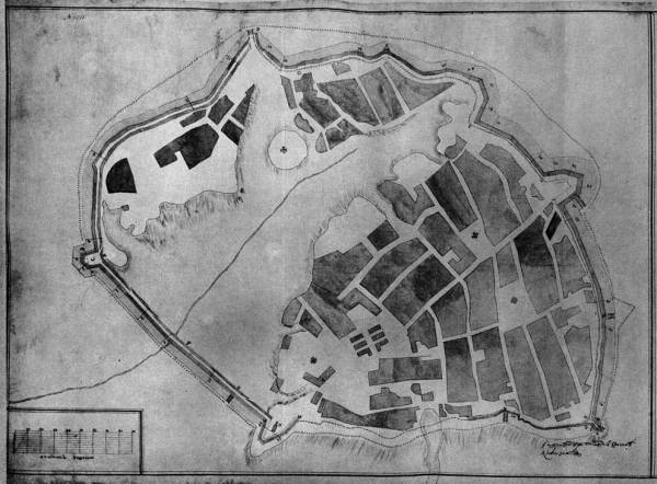 Карта крепости Полтава