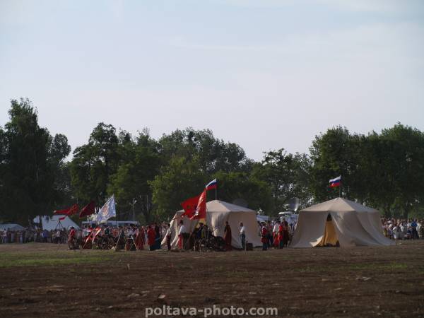 300-річчя Полтавської битви - палатки русских