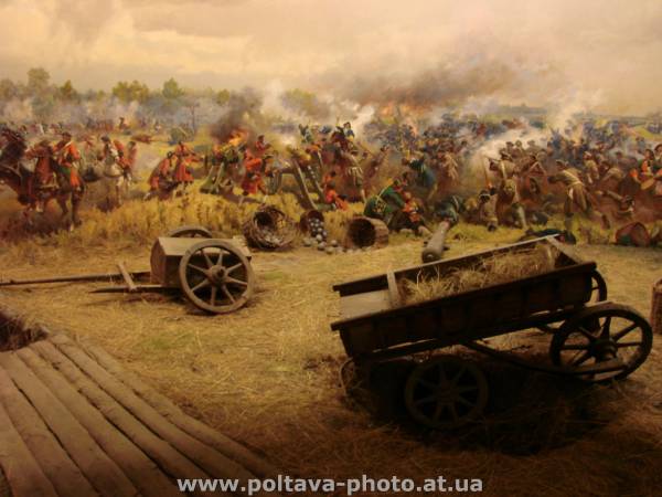 панорама в музее Полтавской битвы