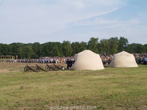 300-річчя Полтавської битви - штаб шведского войска