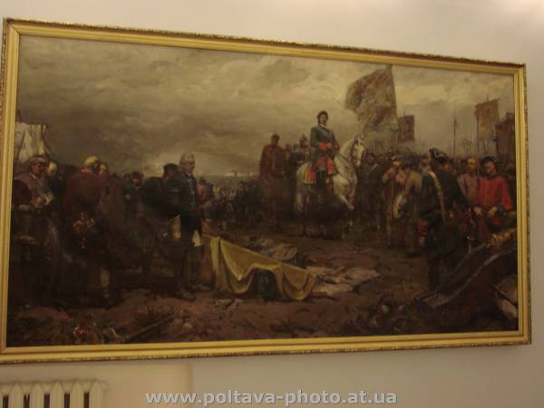 картина в музее Полтавской битвы
