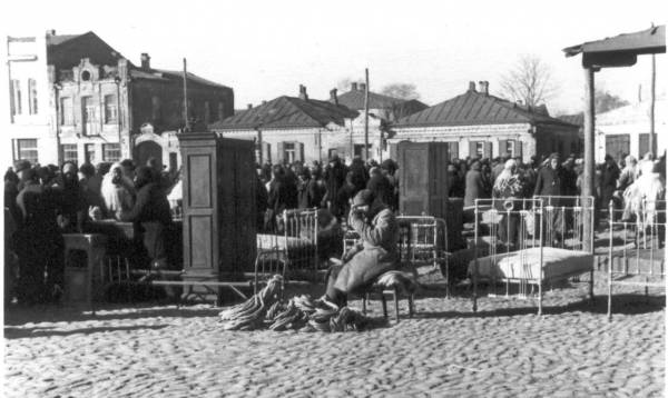 базар в полтаве, 1943