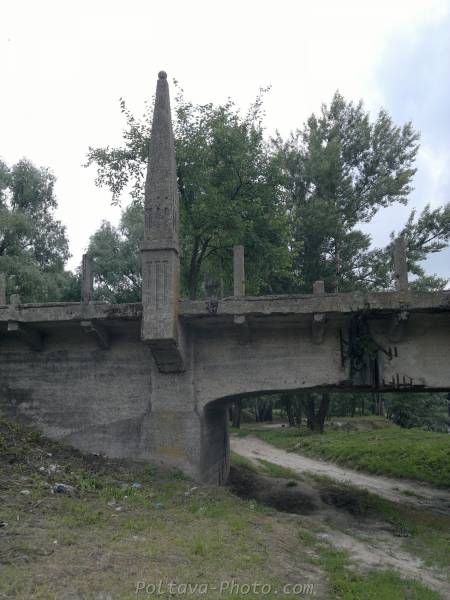 Фрагмент Экатеринославского моста в Кобеляках