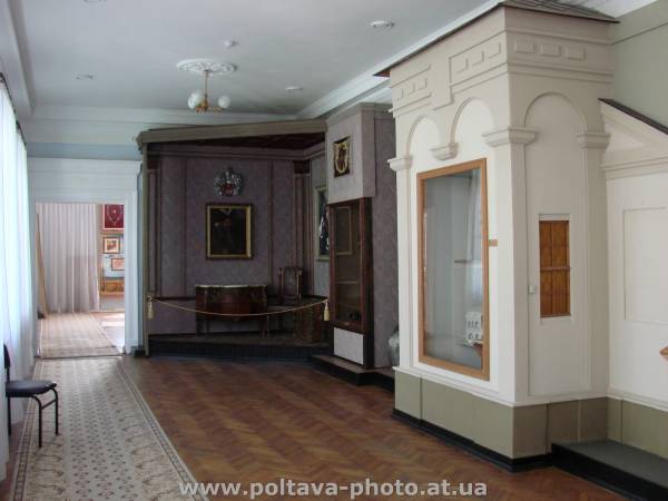 экспозиция в музее Полтавской битвы